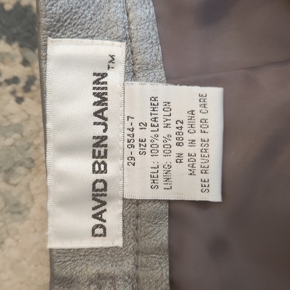 Vintage David Benjamin Leather Skirt - Picture 6 of 8